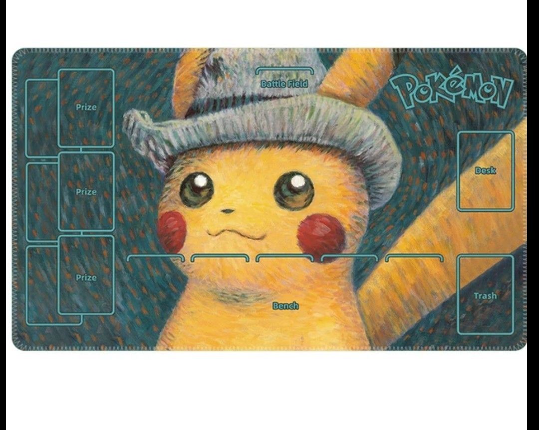 新品未使用 プレイマット ポケカ ピカチュウ ゴッホの油絵風 新品未使用 プレイマット ポケカ ピカチュウ ゴッホの油絵風