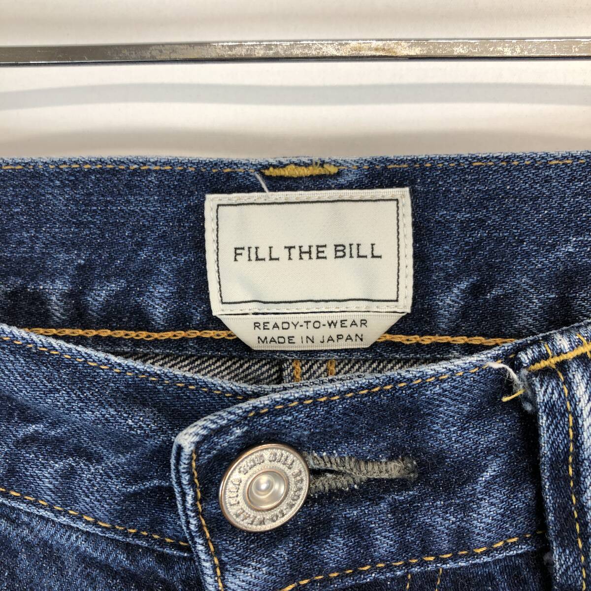 日本製 FILL THE BILL フィルザビル セルビッジデニムパンツ 赤 日本製 FILL THE BILL フィルザビル セルビッジデニムパンツ 赤