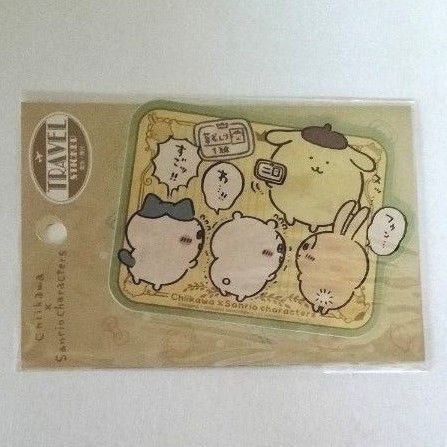 ちいかわ×サンリオキャラクターズ トラベルステッカー (2)すご ちいかわ×サンリオキャラクターズ トラベルステッカー (2)すご