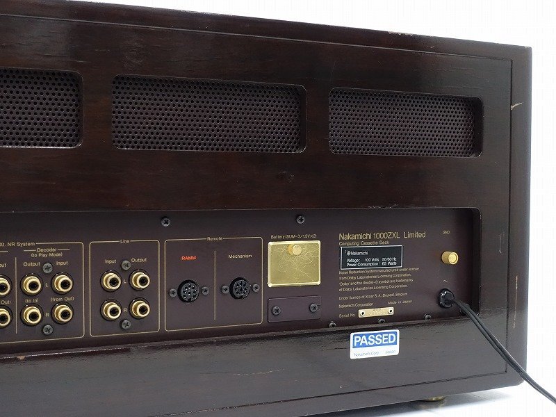 Yahoo!オークション - Nakamichi 1000ZXL Limited カセット Yahoo!オークション - Nakamichi 1000ZXL Limited カセット