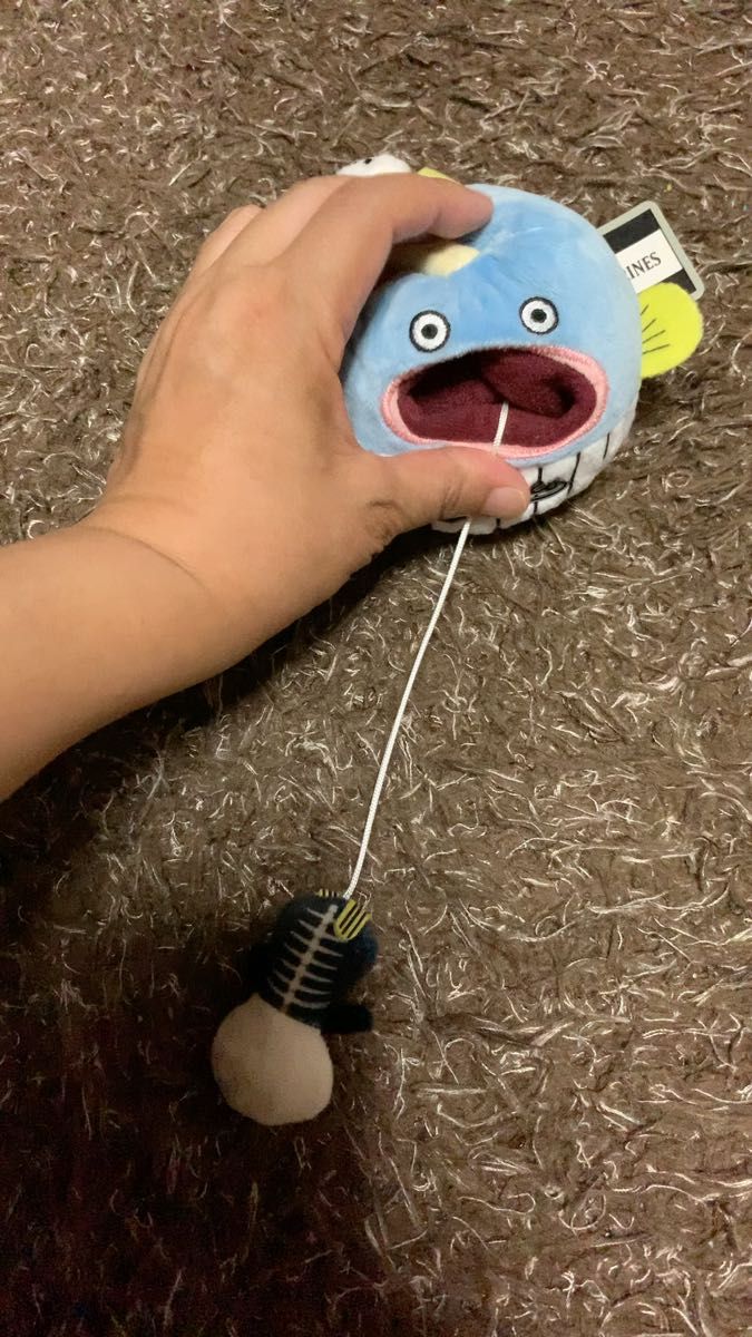 ☆千葉ロッテマリーンズ 謎の魚 ブルブルぬいぐるみ 当時物 レトロ