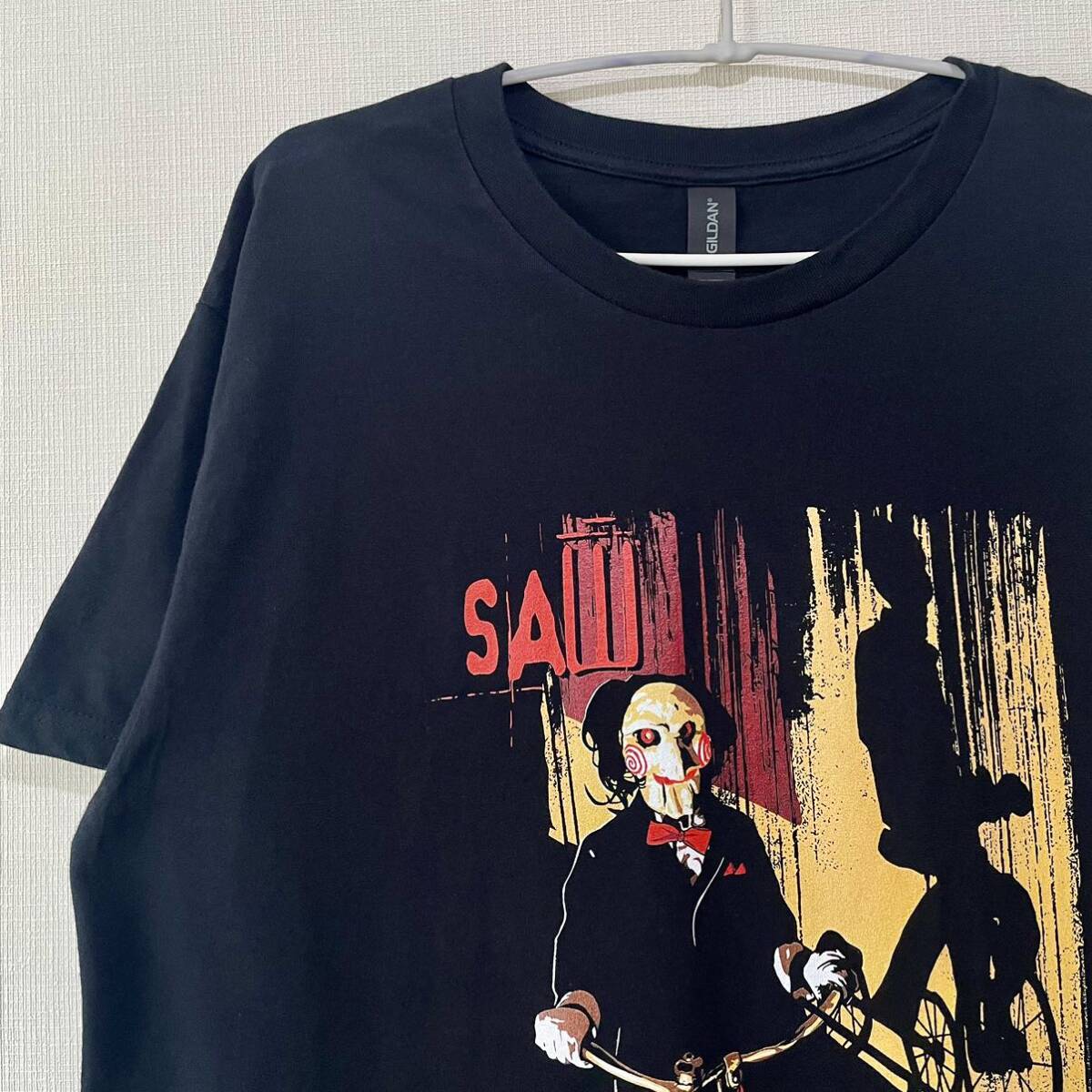 SAW Tシャツ XLサイズ ソウ 映画Tシャツ アメカジ ホラー SAW Tシャツ XLサイズ ソウ 映画Tシャツ アメカジ ホラー