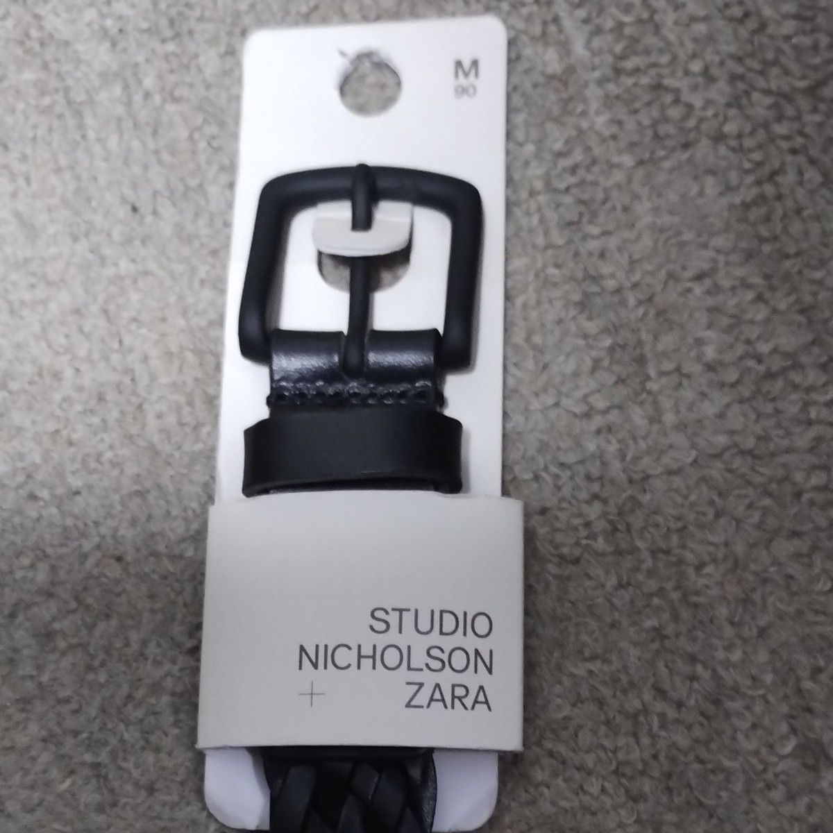 ★STUDIO NICHOLSON★レザーベルト ZARA スタジオニコルソン】 編み込みレザーベルト - X STUDIO