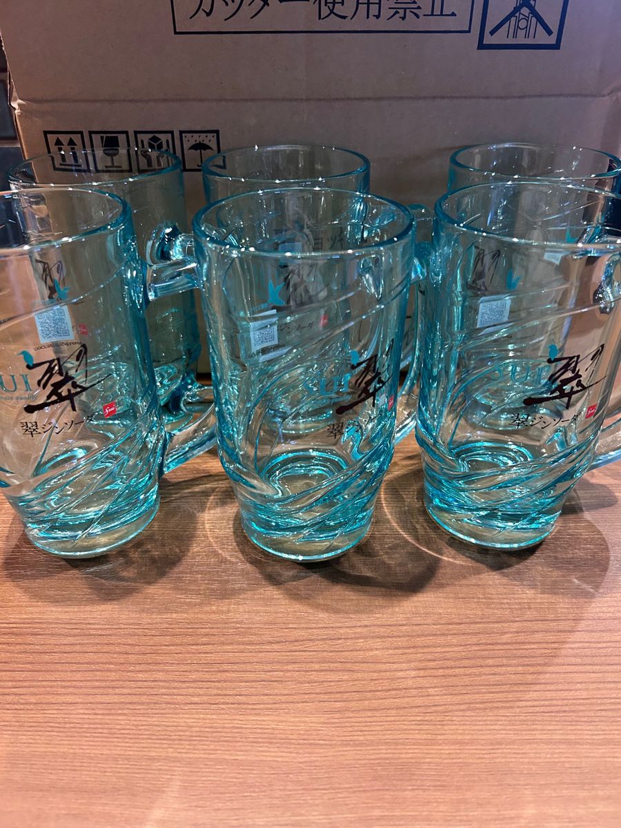 激レア 新品ジンソーダグラス6個セット 翠ジンジョッキスイジン 激レア 新品ジンソーダグラス6個セット 翠ジンジョッキスイジン