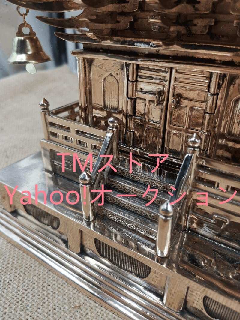 風水置物 密教法具 銅製【五輪塔】高さ42cm×幅18.5cm 内部には 風水置物 密教法具 銅製【五輪塔】高さ42cm×幅18.5cm 内部には