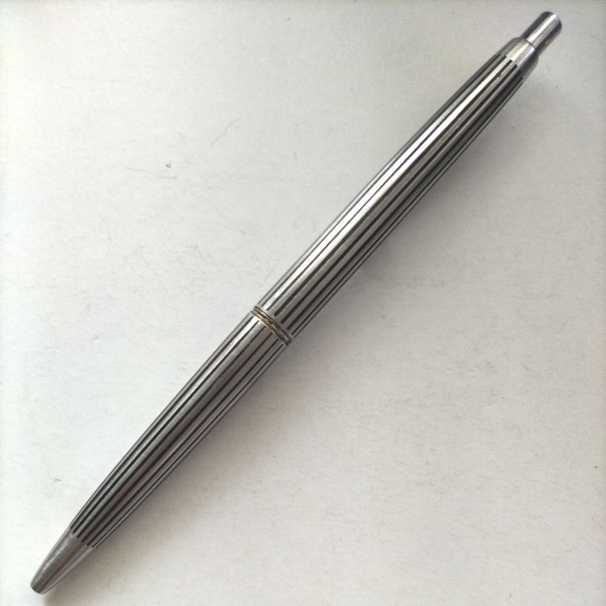 PILOT パイロット ボールペン ストライプ 蝕刻 シルバー 廃番 PILOT パイロット ボールペン ストライプ 蝕刻 シルバー 廃番
