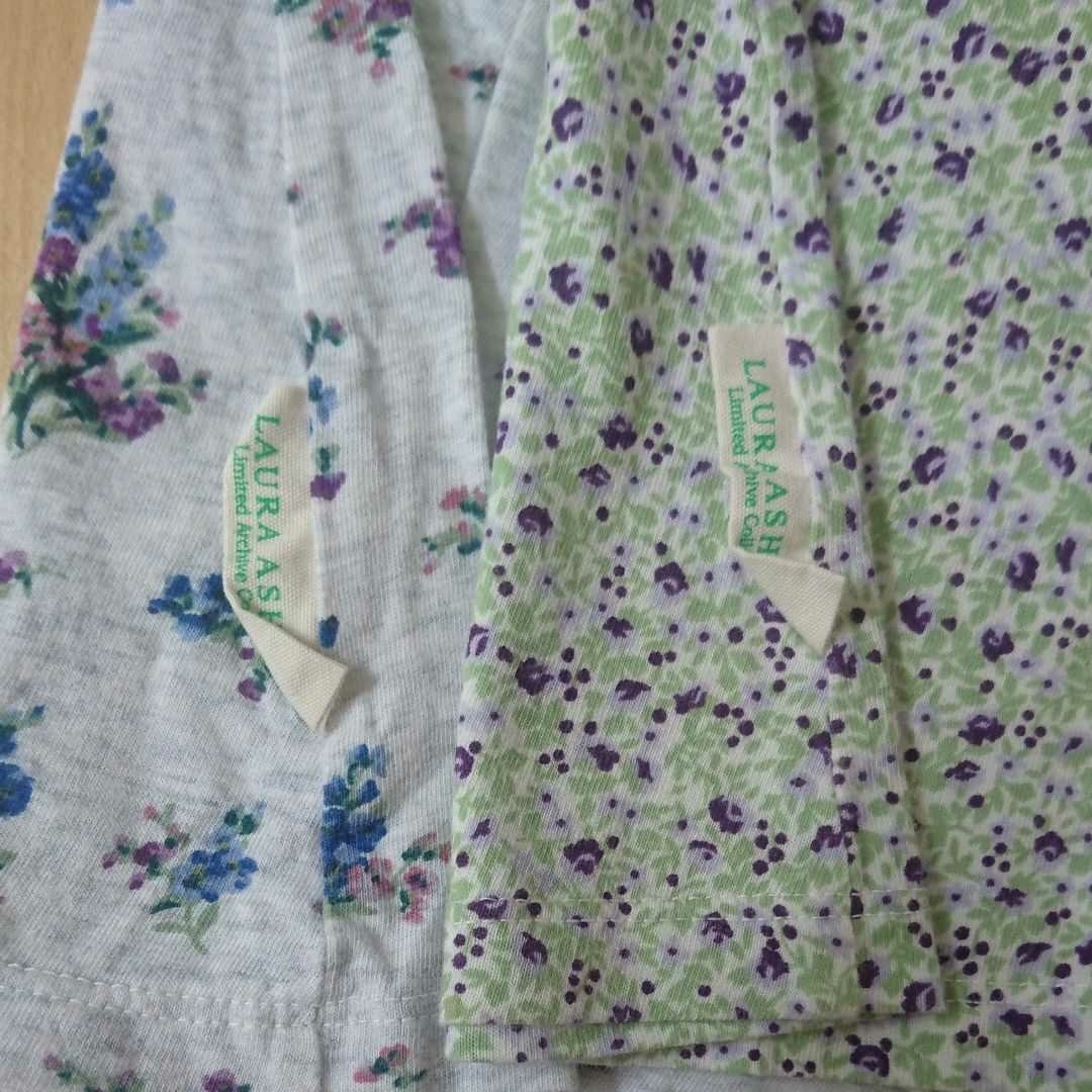 * beautiful goods UNIQLO× Laura Ashley *UT floral print short sleeves T-shirt 110 size set cotton 100%