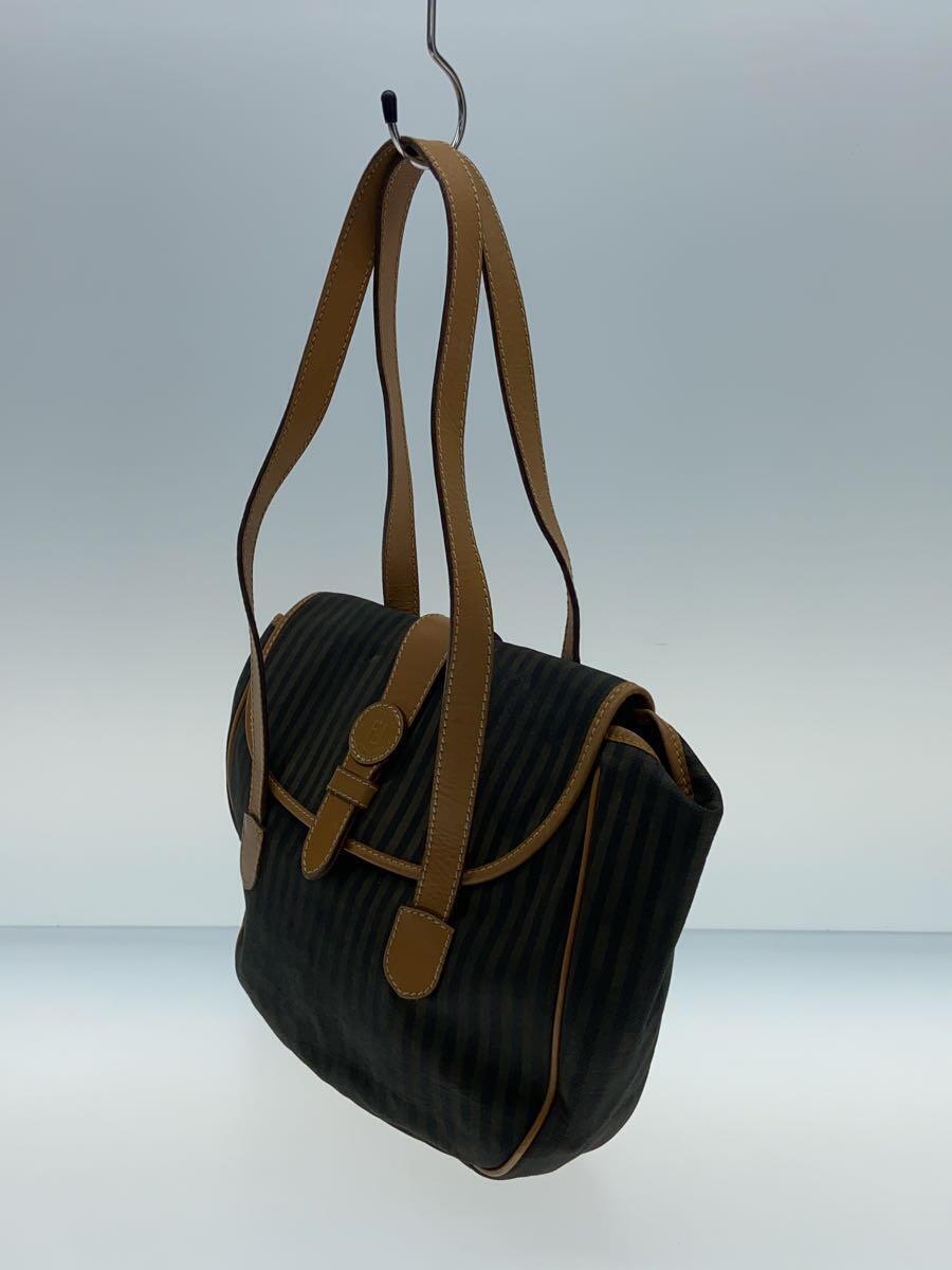 FENDI◇ペカン/ショルダーバッグ/-/BRW/ストライプ// レディース FENDI◇ペカン/ショルダーバッグ/-/BRW/ストライプ// レディース
