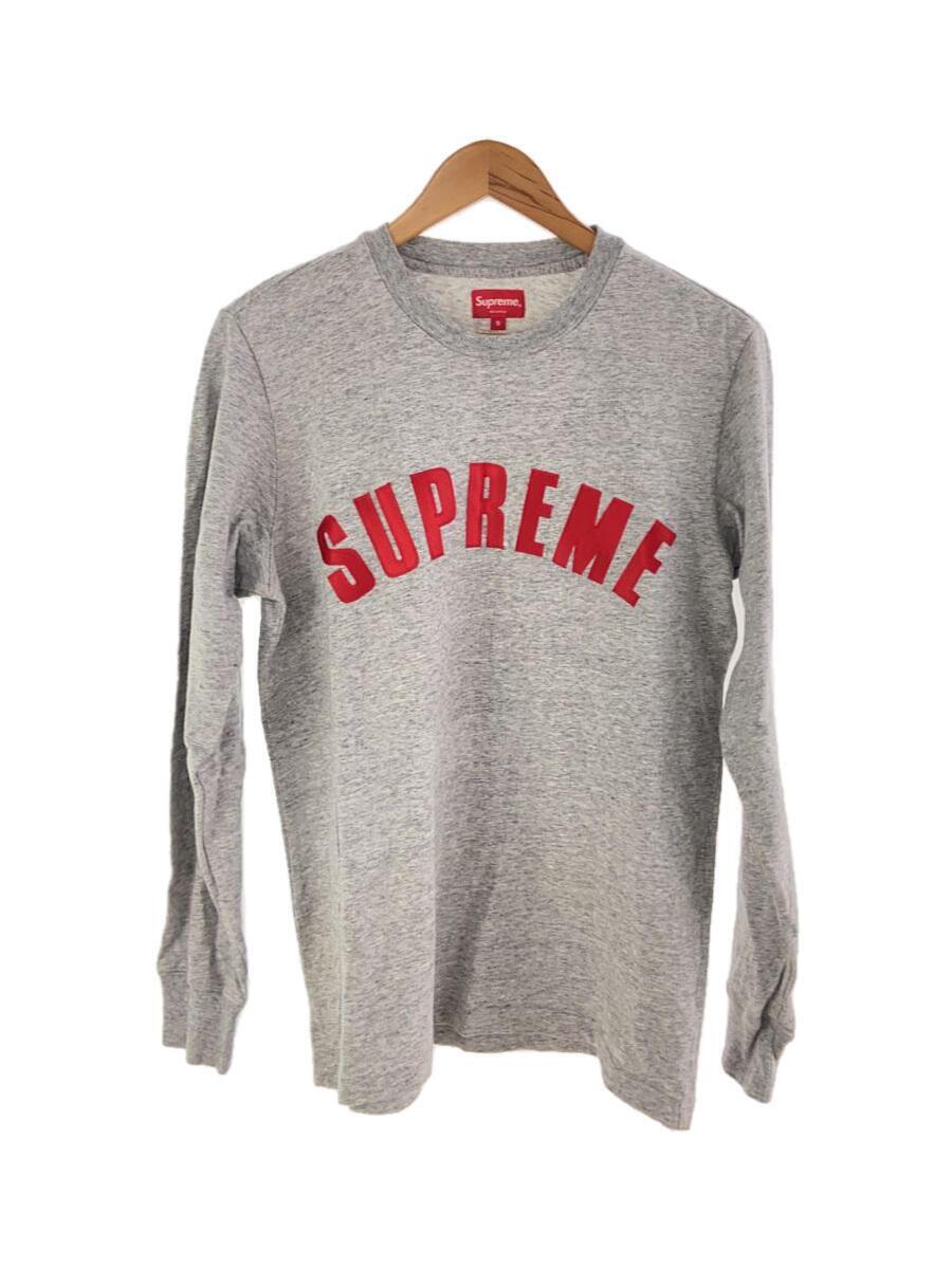 Supreme◆16SS/Arc Logo L/S Top/S/コットン/グレー