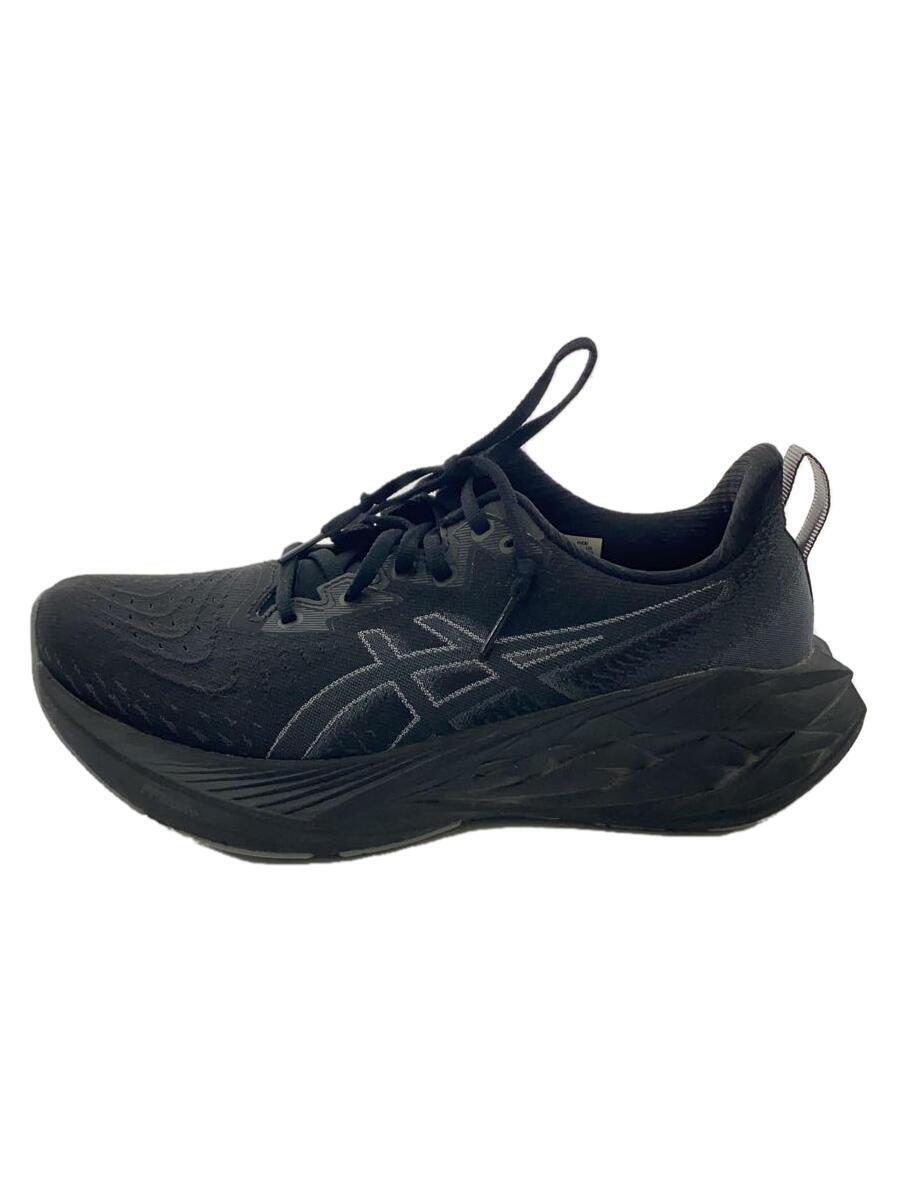 ASICS◆NOVABLAST 4 WIDE/ローカットスニーカー/25cm/ブラック/1011B694