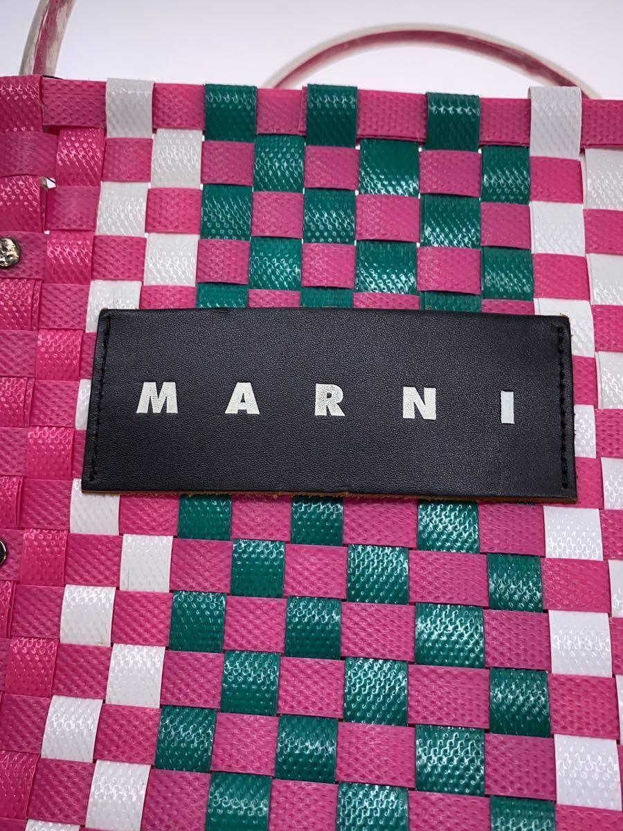 MARNI◇ハンドバッグ/ピクニックバッグ/カゴバッグ/-/PNK/ピンク MARNI◇ハンドバッグ/ピクニックバッグ/カゴバッグ/-/PNK/ピンク