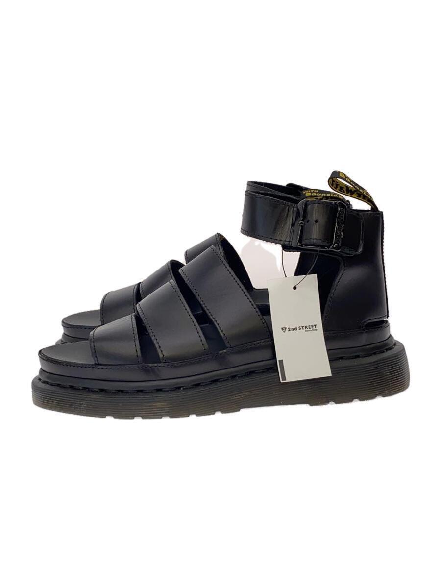 Dr.Martens◆CLARISSAII/サンダル/US5/BLK/レザー/ck12U