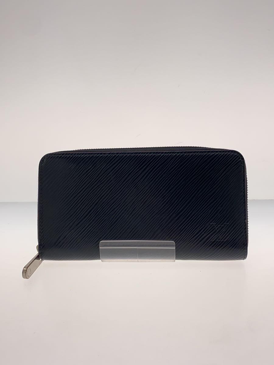 LOUIS VUITTON◇ジッピー・ウォレット_エピ_BLK/レザー/BLK/無地 LOUIS VUITTON◇ジッピー・ウォレット_エピ_BLK/レザー/BLK/無地