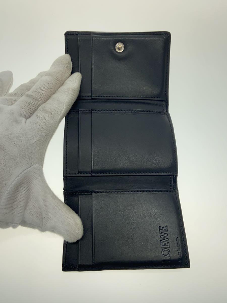 LOEWE◇3つ折り財布/トライフォールド/グレー/アナグラム LOEWE◇3つ折り財布/トライフォールド/グレー/アナグラム