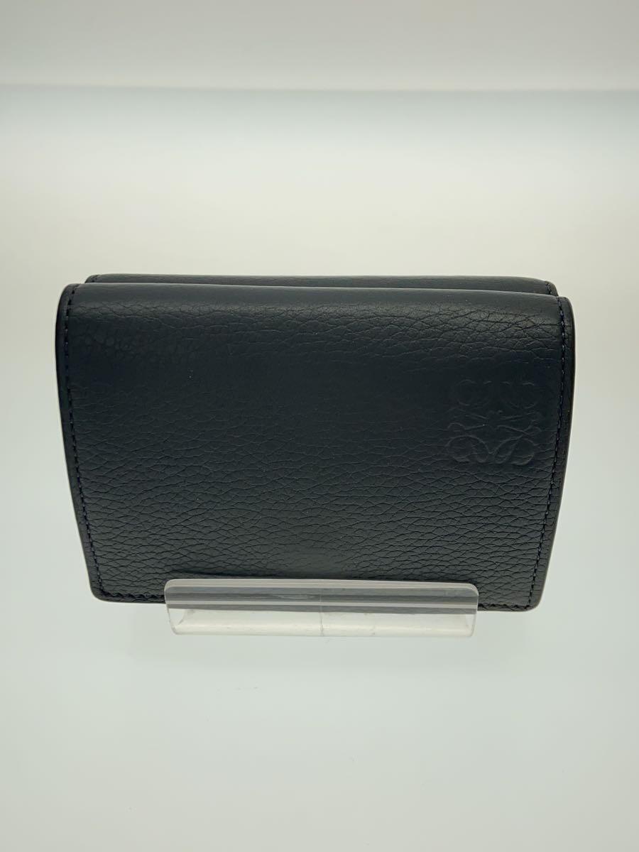 LOEWE◇3つ折り財布/トライフォールド/グレー/アナグラム LOEWE◇3つ折り財布/トライフォールド/グレー/アナグラム