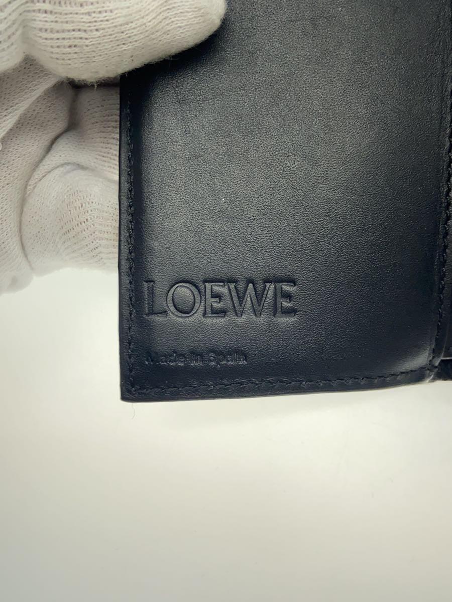 LOEWE◇3つ折り財布/トライフォールド/グレー/アナグラム LOEWE◇3つ折り財布/トライフォールド/グレー/アナグラム