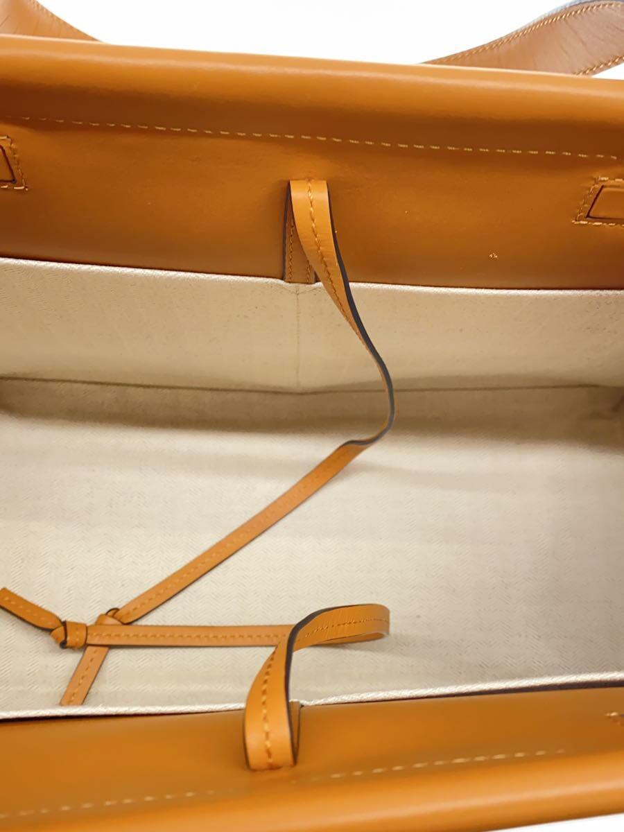 LOEWE◇クッショントートバッグ/トートバッグ/レザー/WHT/無地 LOEWE◇クッショントートバッグ/トートバッグ/レザー/WHT/無地