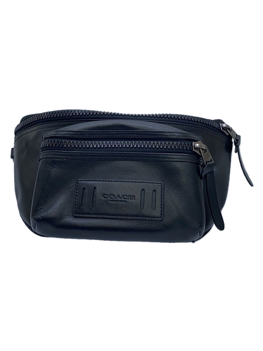 COACH* waist bag / leather /BLK/F75776