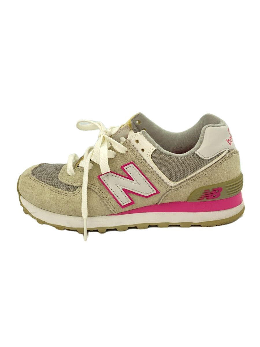 NEW BALANCE◆ローカットスニーカー/23cm/CRM/wl574exp