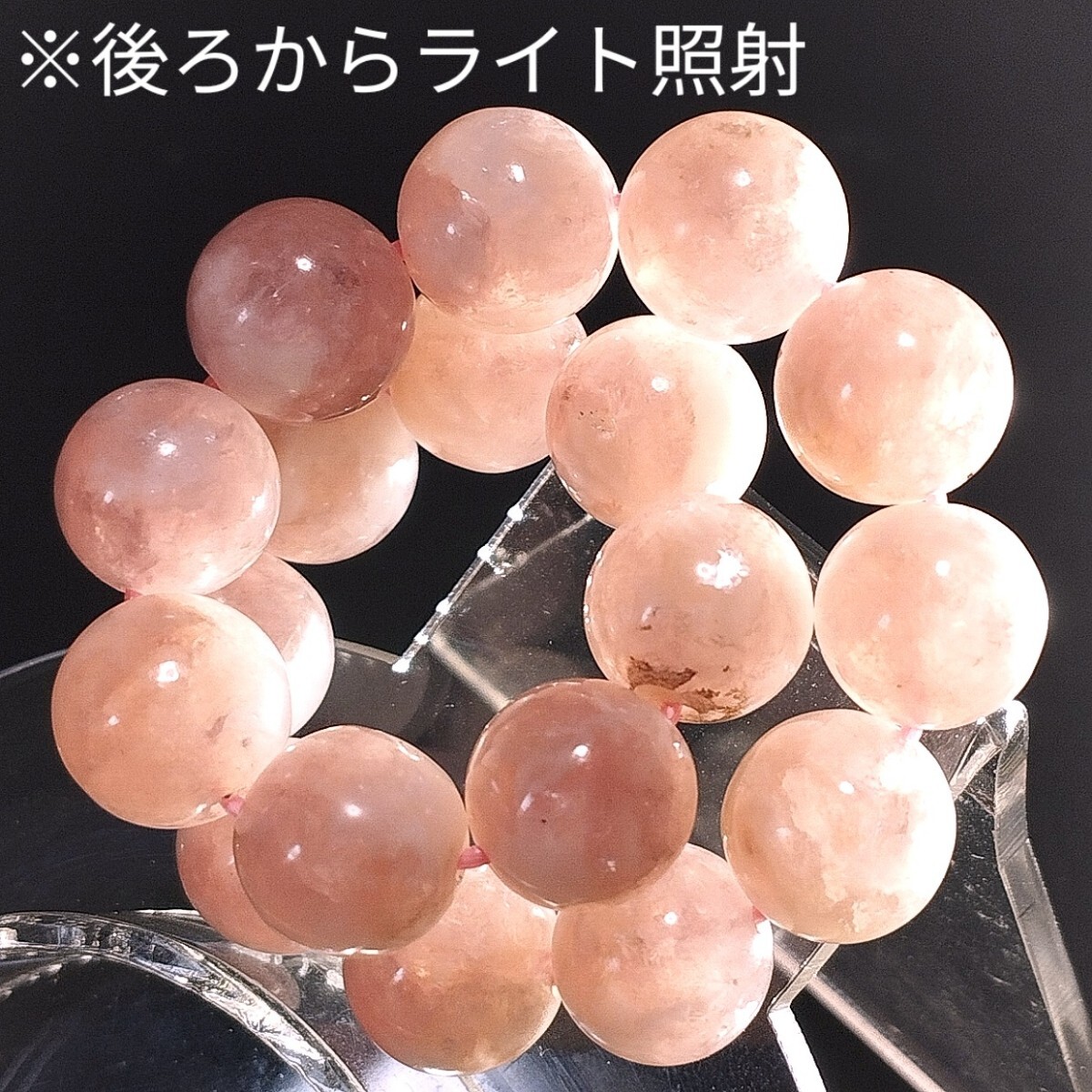 ピンクマイカ レピドライトシリカ ブレスレット 11mm 16 5cm ピンクマイカ レピドライトシリカ ブレスレット 11mm 16 5cm
