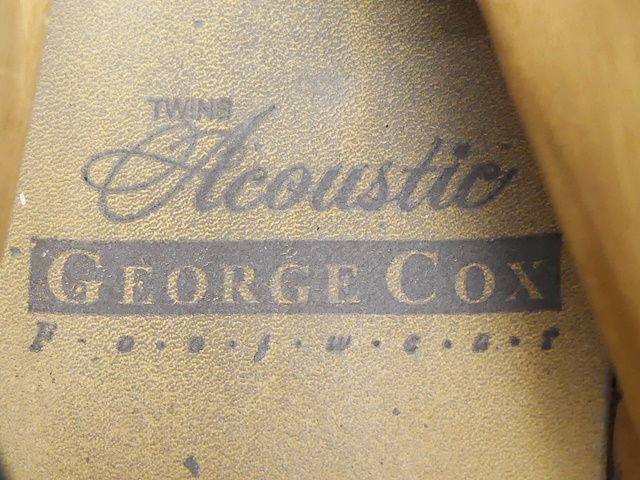 即決★英国製 GEORGE COX TWINS Acoustic別注★28cm位 レザーハイカットラバーソールブーツ ジョージコックス アコースティック 本革 UK9_画像7