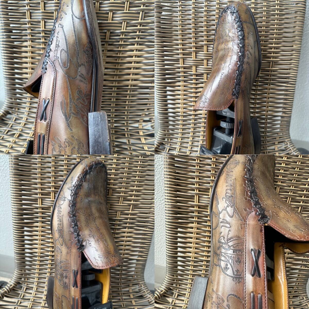 特注60万円 Berluti Federico Scrit Leather Loafers 特注60万円 Berluti Federico Scrit Leather Loafers