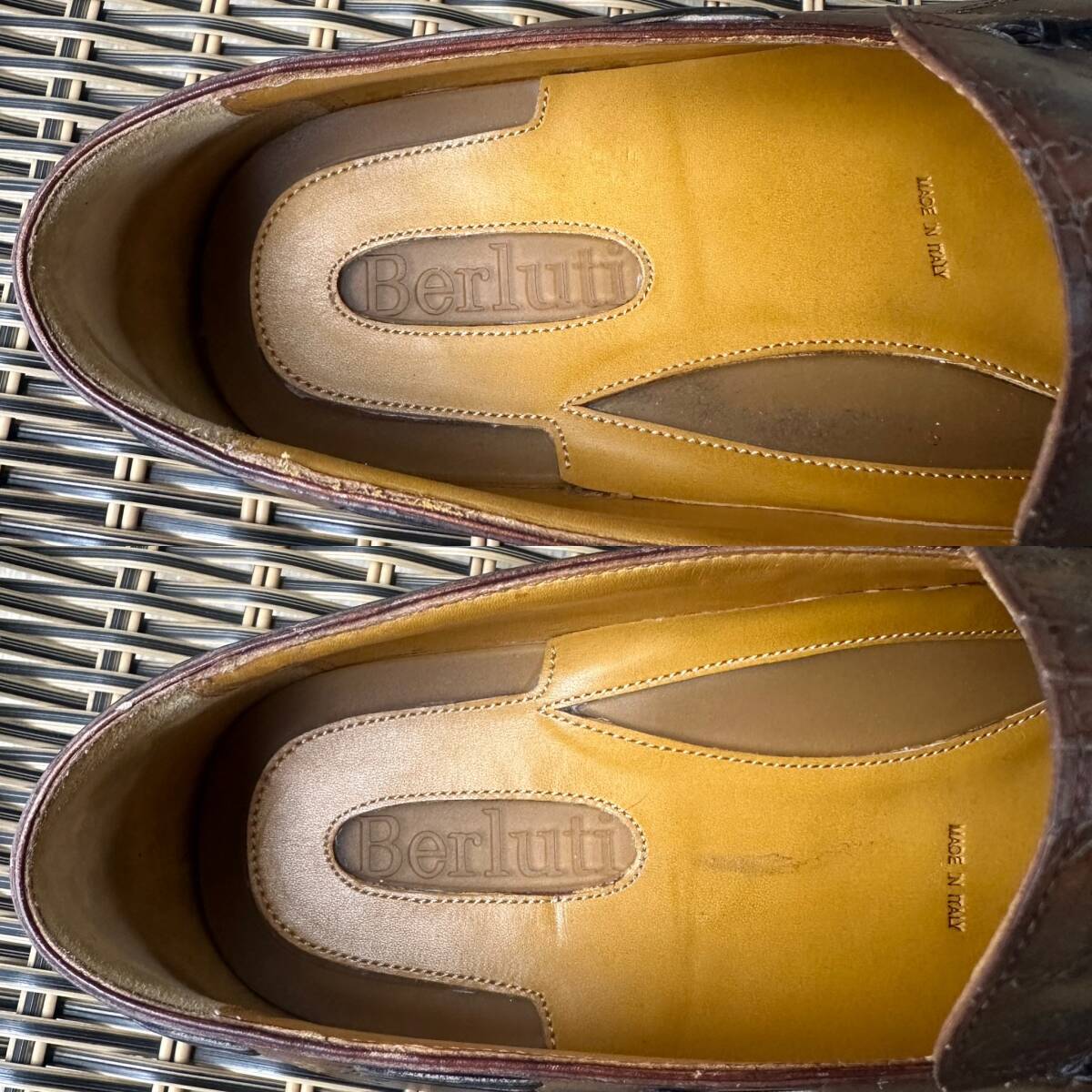 特注60万円 Berluti Federico Scrit Leather Loafers 特注60万円 Berluti Federico Scrit Leather Loafers