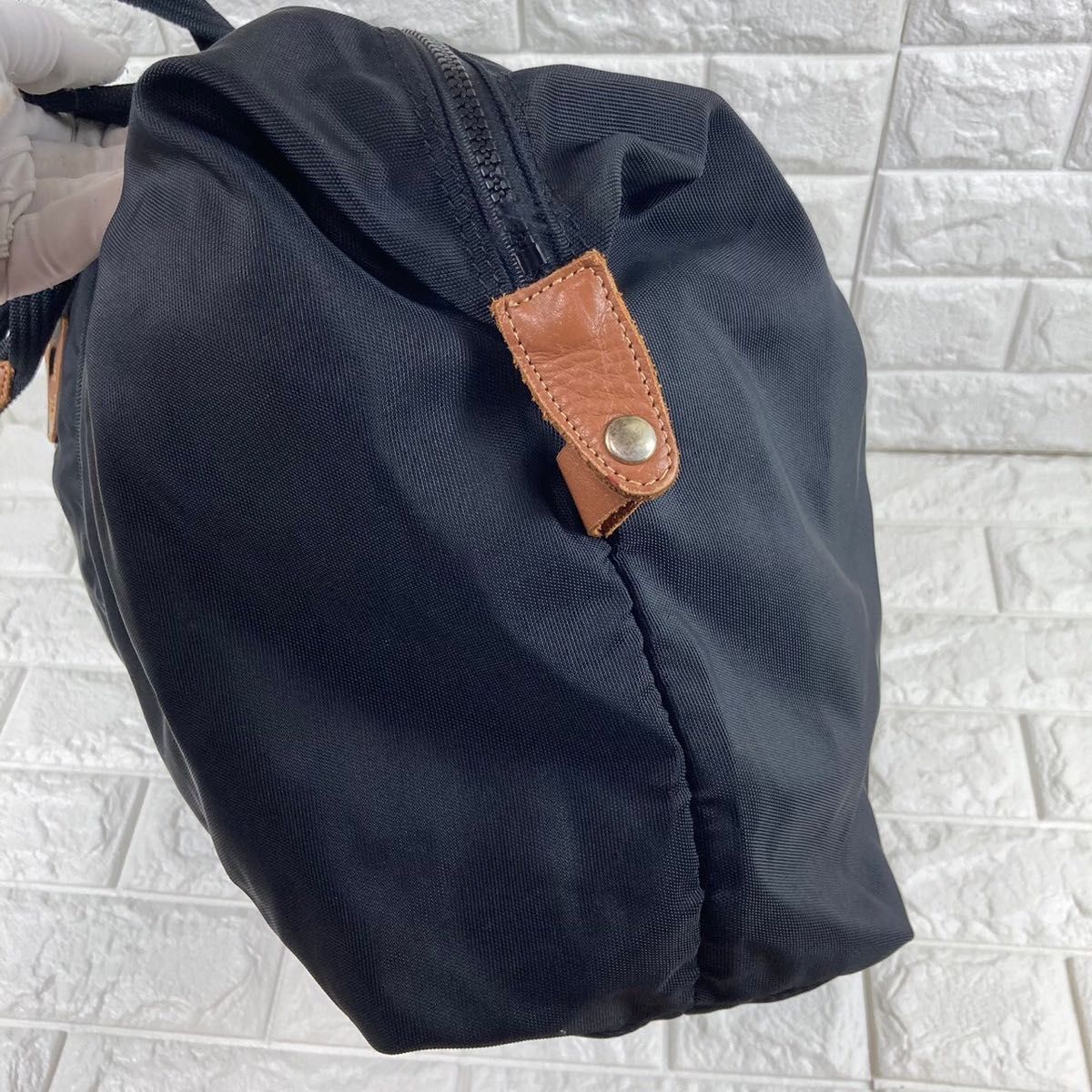 美品 courreges クレージュ ナイロン ボストンバッグ ブラック 美品 courreges クレージュ ナイロン ボストンバッグ ブラック