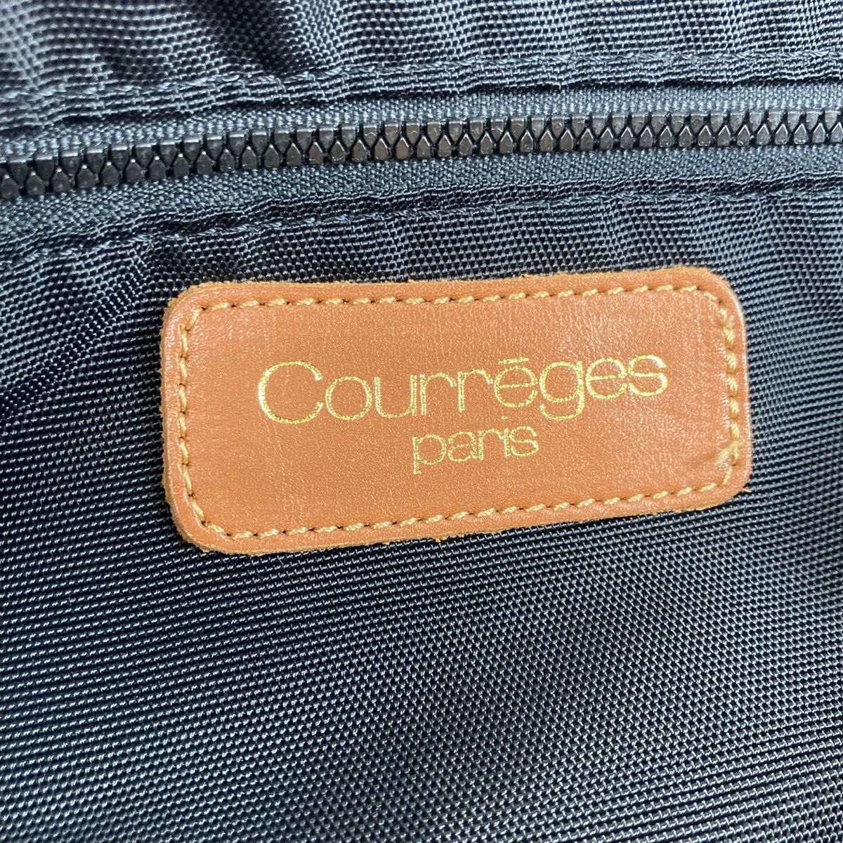 美品 courreges クレージュ ナイロン ボストンバッグ ブラック 美品 courreges クレージュ ナイロン ボストンバッグ ブラック