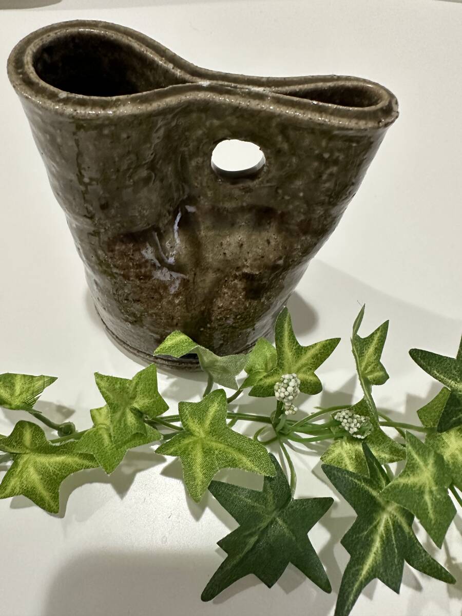 花器 陶器 花瓶 一輪挿し 華道 生け花 いけばな 変形 変形花器 花器 陶器 花瓶 一輪挿し 華道 生け花 いけばな 変形 変形花器