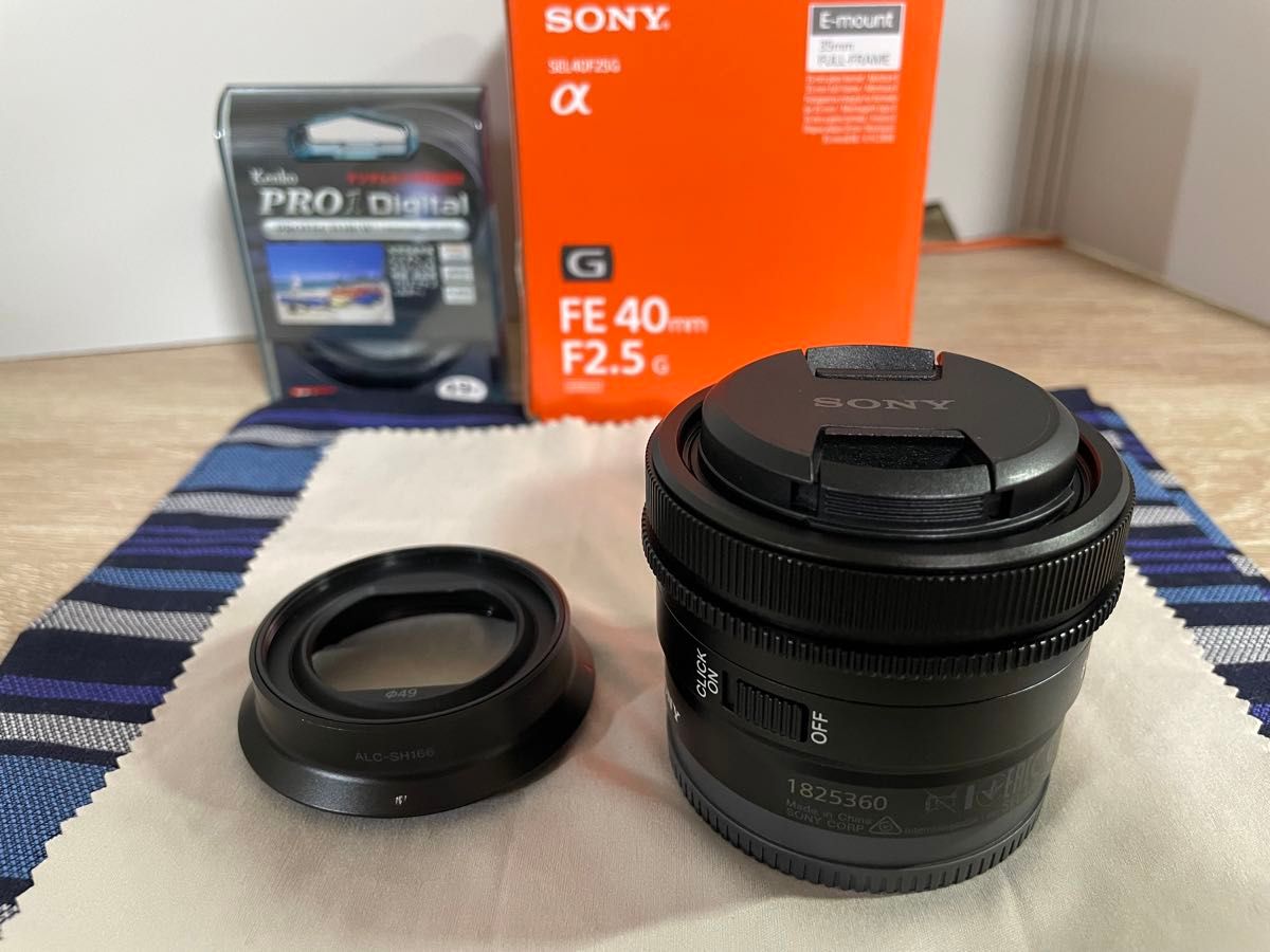 SONY『SEL40F25G FE40mm F2 5G』中古品 レンズフィルター付 SONY『SEL40F25G FE40mm F2 5G』中古品 レンズフィルター付