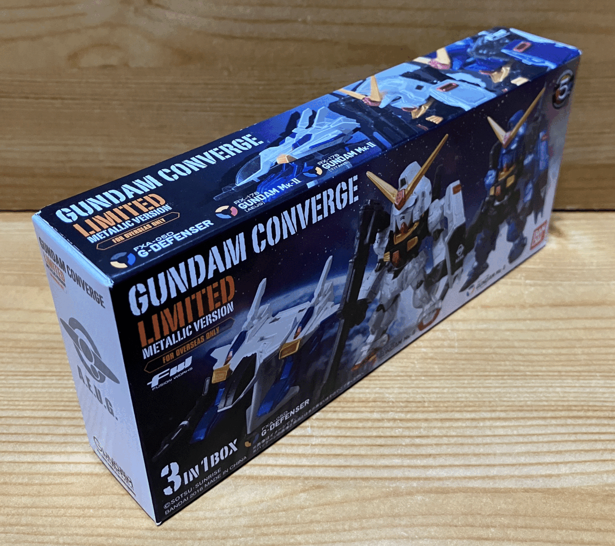 【新品未開(kāi)封】　ガンダムコンバージ　LIMITED METALLIC VERSION ガンダムMk-II ＆ Gディフェンサーセット 海外限定版