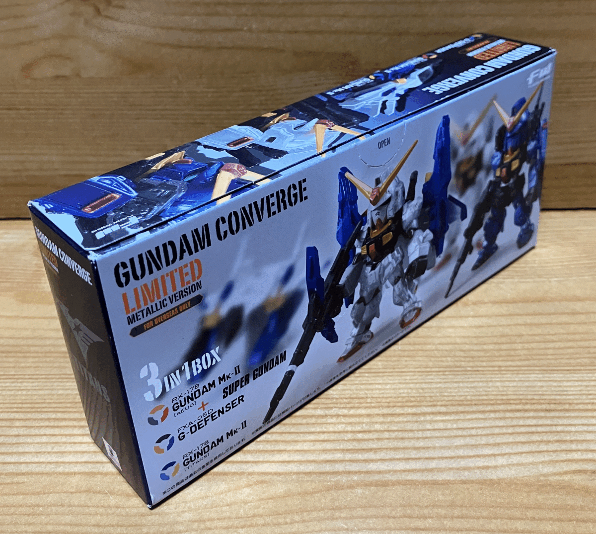 【新品未開(kāi)封】　ガンダムコンバージ　LIMITED METALLIC VERSION ガンダムMk-II ＆ Gディフェンサーセット 海外限定版