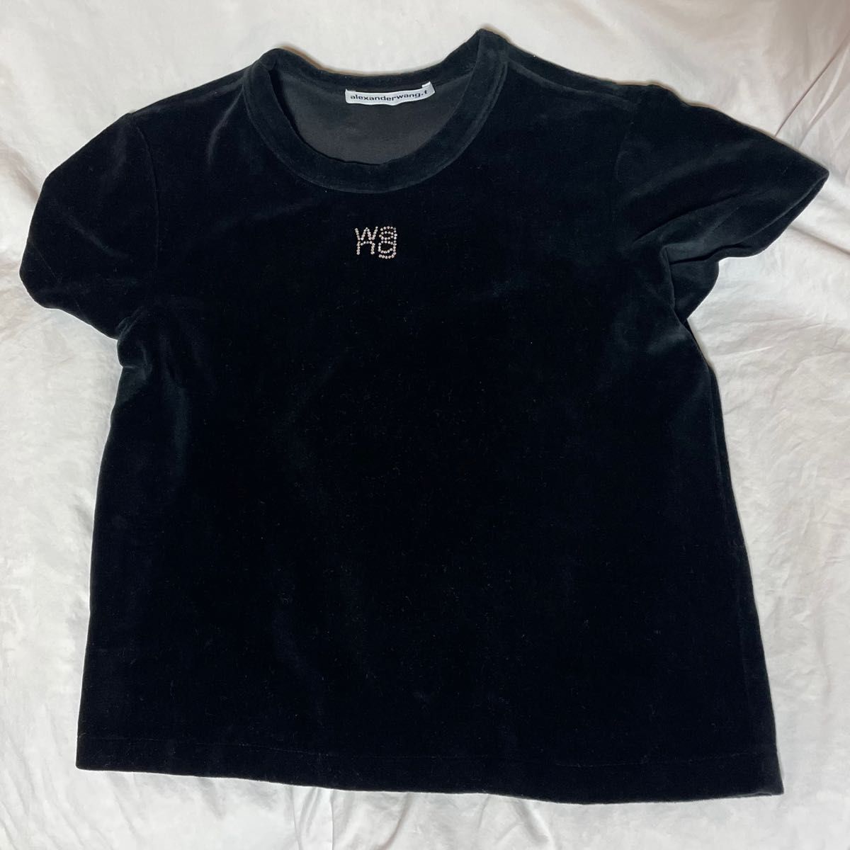 新品未使用 alexanderwang Tシャツ トップス アレキサンダーワン Alexander wang アレクサンダーワン ベロア tシャツ トップス