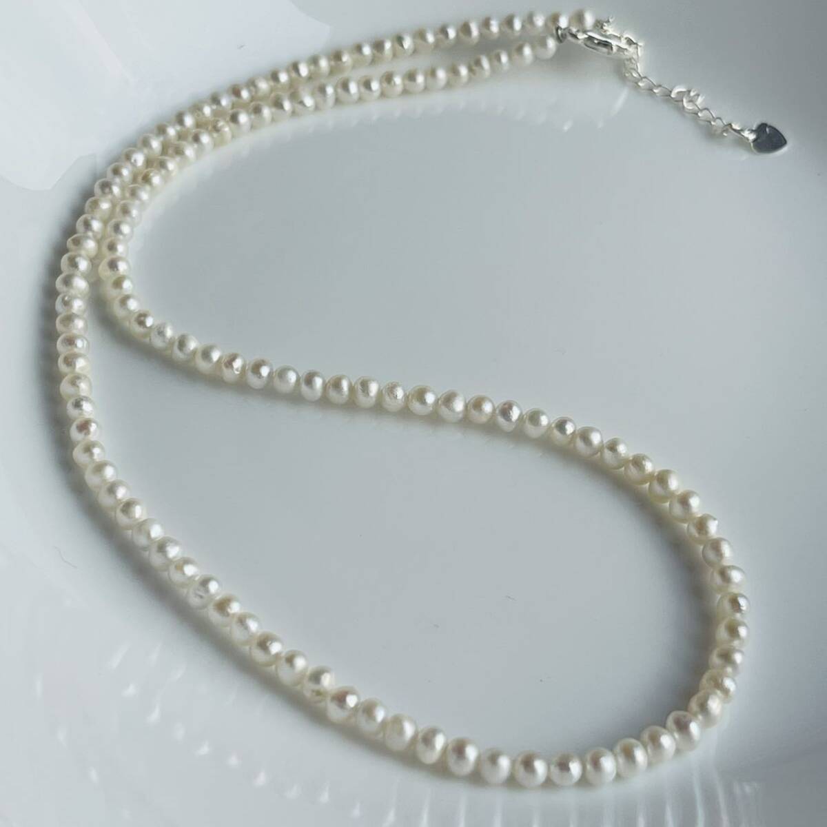 本真珠ネックレス 無核 ベビーパール 3-4mm 本真珠 アクセサリー 本真珠ネックレス 無核 ベビーパール 3-4mm 本真珠 アクセサリー