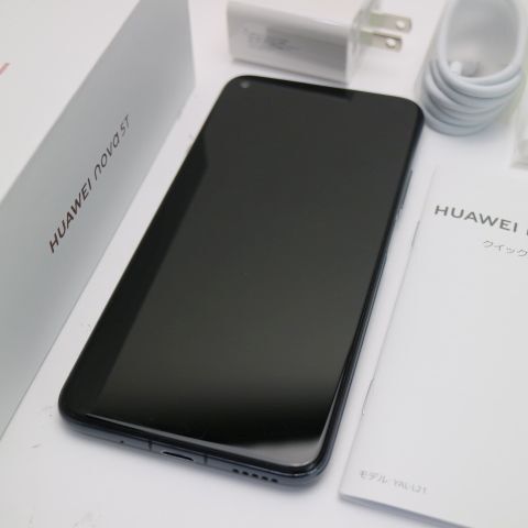 美品 SIMフリー HUAWEI nova 5T ブラック スマホ 本体 白ロム 美品 SIMフリー HUAWEI nova 5T ブラック スマホ 本体 白ロム