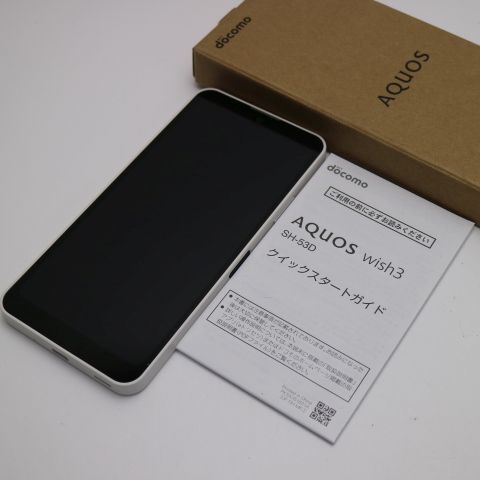 新品同様 SH-53D AQUOS wish3 ホワイト DoCoMo スマホ SHARP 新品同様 SH-53D AQUOS wish3 ホワイト DoCoMo スマホ SHARP