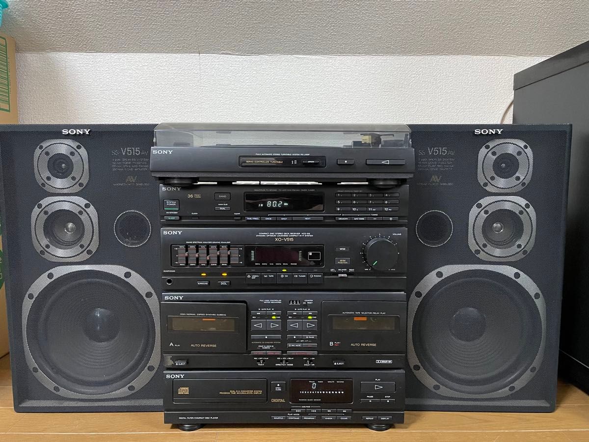 SONY コンパクトステレオシステム 動作確認済レコードプレーヤー SONY コンパクトステレオシステム 動作確認済レコードプレーヤー