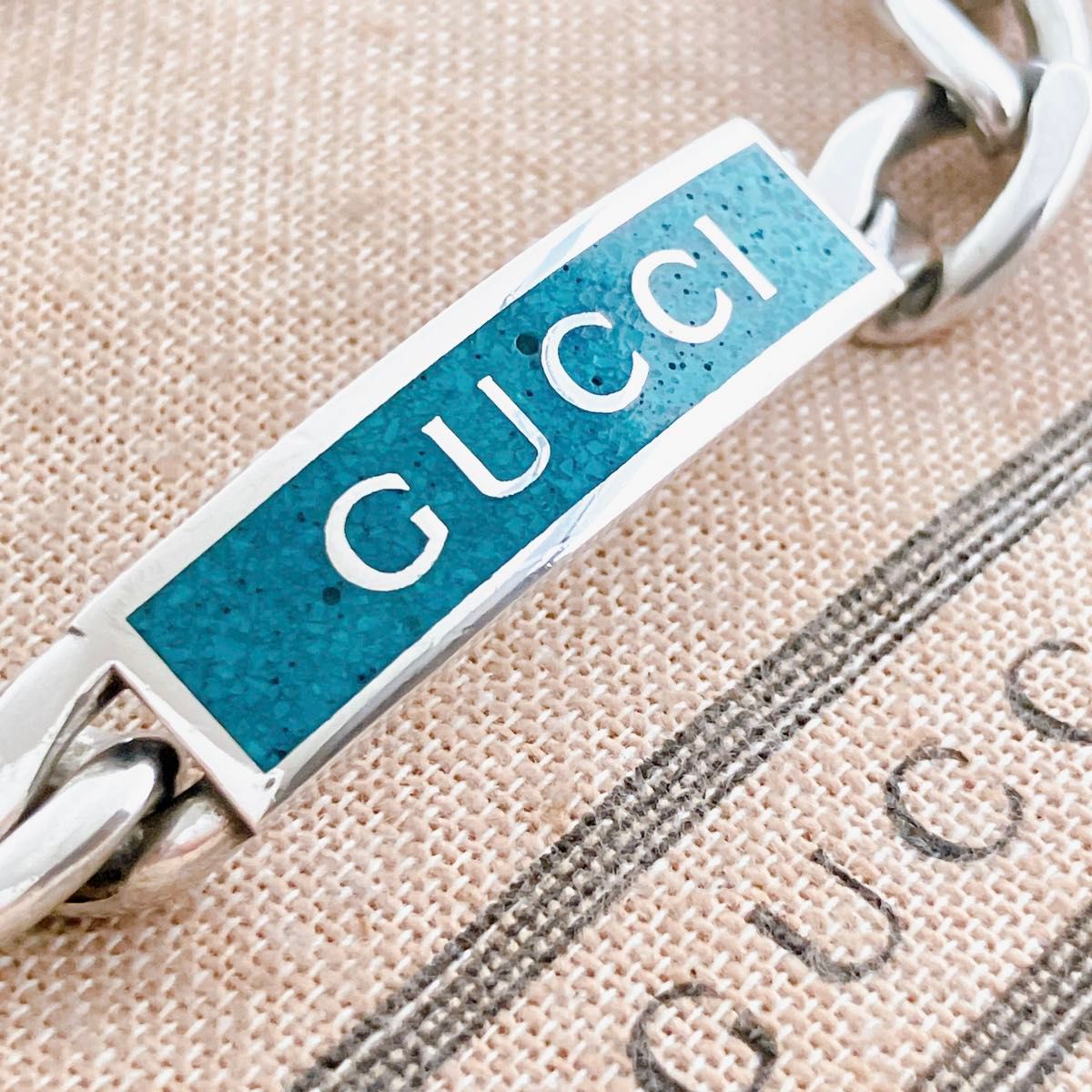激レア】グッチ GUCCI 925 ブレスレット シルバー ターコイズ 激レア】グッチ GUCCI 925 ブレスレット シルバー ターコイズ