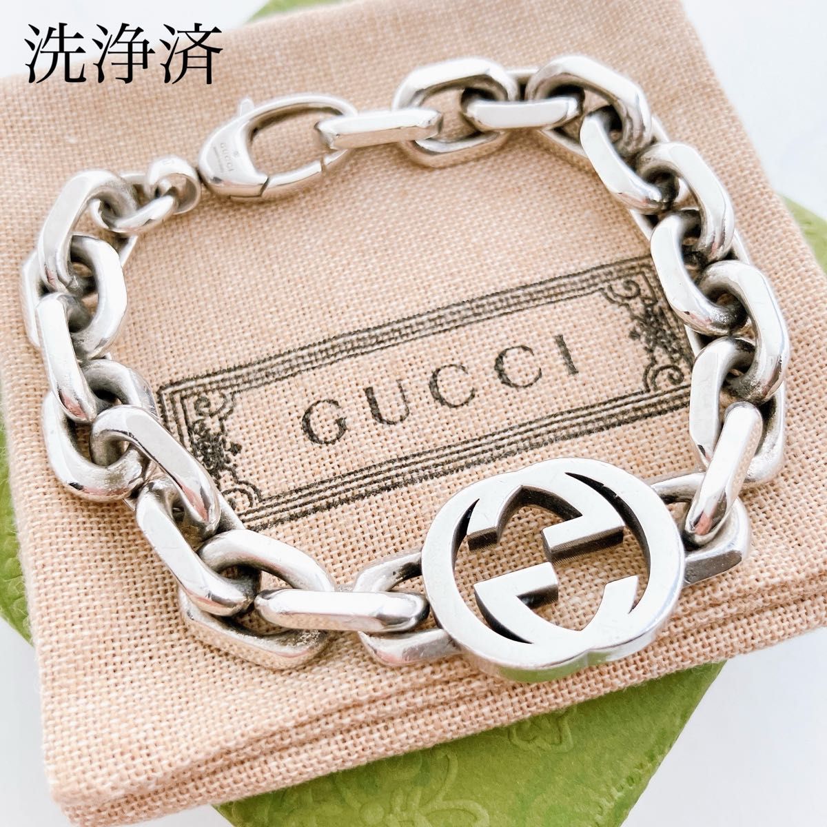 人気品】グッチ GUCCI 925 ブレスレット シルバー メンズ SB81 人気品】グッチ GUCCI 925 ブレスレット シルバー メンズ SB81