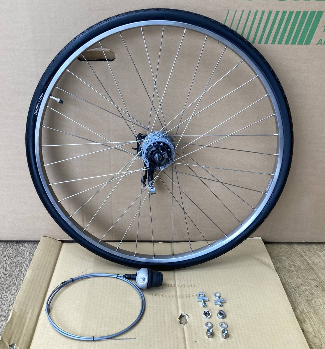 Yahoo!オークション - 27インチ内装5段変速ホイール組(新品 Yahoo!オークション - 27インチ内装5段変速ホイール組(新品
