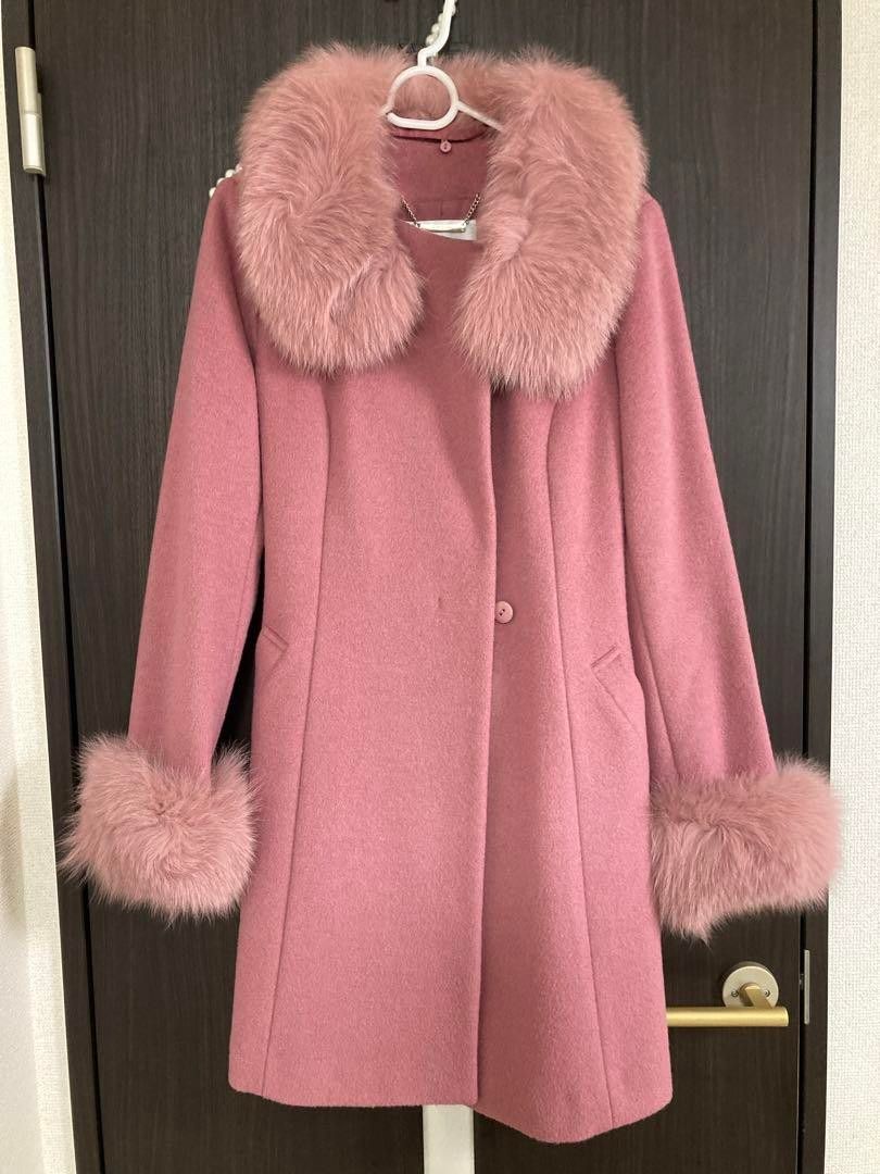 フォックスファー】 新品未使用 ピンク セシルマクビー CECIL フォックスファー】 新品未使用 ピンク セシルマクビー CECIL