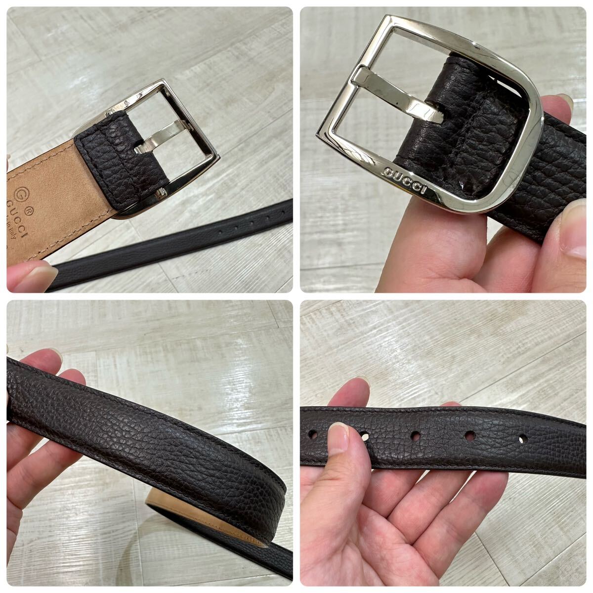 Bibian 比比昂- GUCCI グッチLEATHER BELT シボレザーベルト Bibian 比比昂- GUCCI グッチLEATHER BELT シボレザーベルト