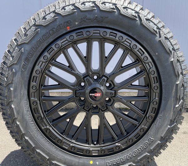 VORTEK VRT608 ハマーH3 シルバラード アバランチ F150 20インチマッドタイヤホイールセット YOKOHAMA GEOLANDAR X-AT 275/55R20 285/55R20