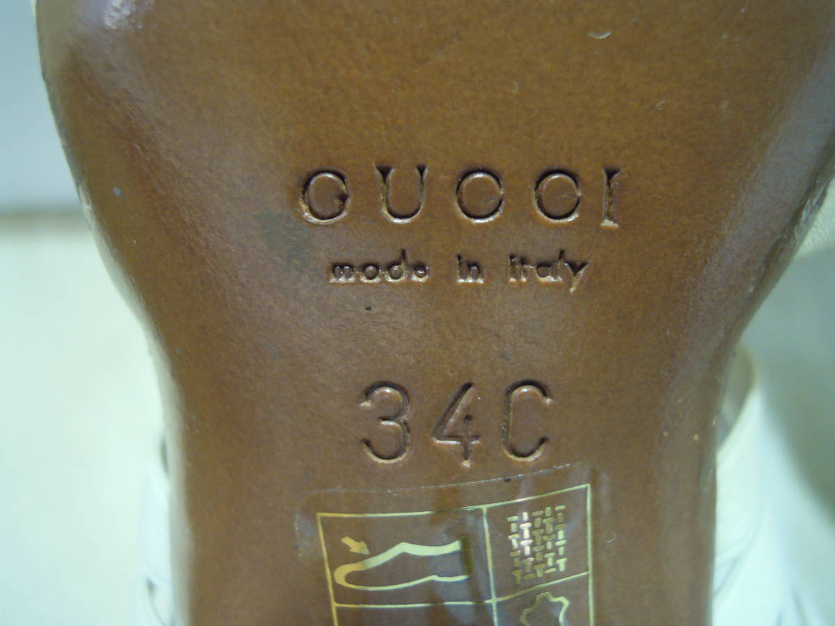 GUCCI グッチ 本革 ミュール サイズ34C(21.0cm) イタリア製_画像8