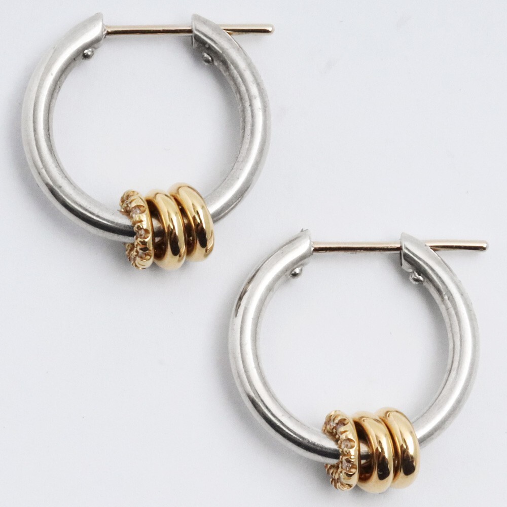 (直営店)spinelli kilcollin Ara SG Deux フープピアス SPINELLI KILCOLLIN Ara SG Deux フープピアス シルバー 18K