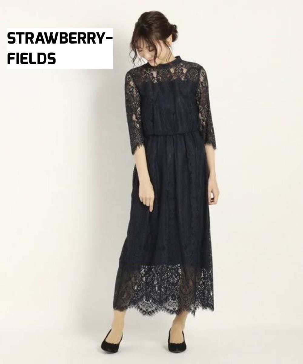 STRAWBERRY−FIELDS DVヴィンテージレース ワンピースドレス STRAWBERRY−FIELDS DVヴィンテージレース ワンピースドレス