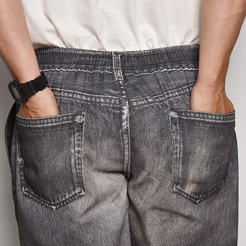 US 三軒茶屋 Fake Vintage Denim Easy Pants Type-BLACK デニム US 三軒茶屋 Fake Vintage Denim Easy Pants Type-BLACK デニム
