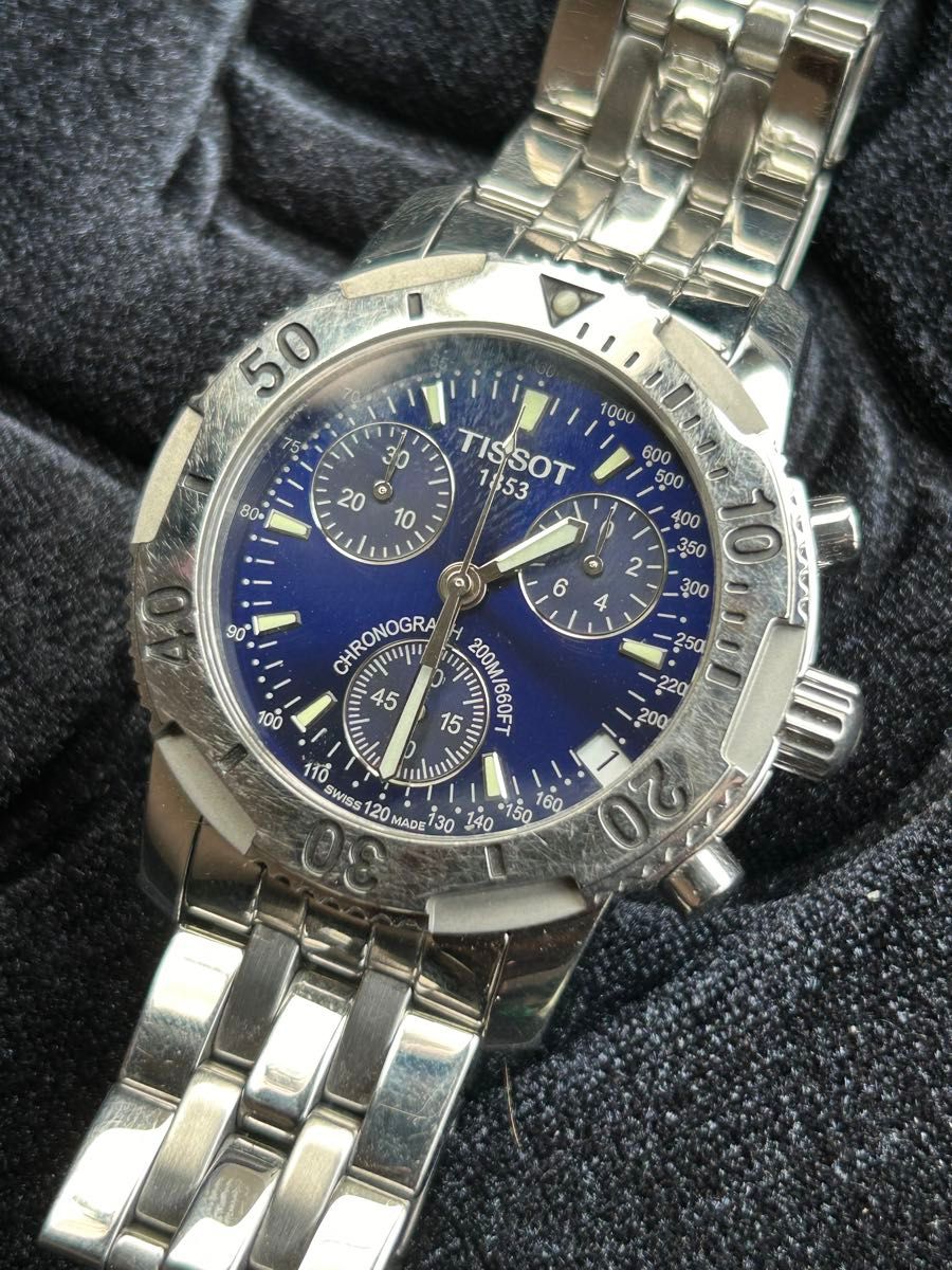 美品 最終価格 ティソ TISSOT PRS200 クロノグラフ ティソ prs200クロノグラフ【クォーツ・中古】 腕時計