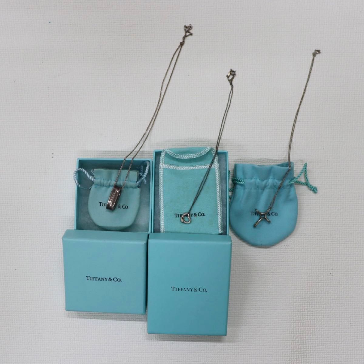 TIFFANY&Co ネックレス アクセサリー シルバー 3個セット TIFFANY&Co ネックレス アクセサリー シルバー 3個セット